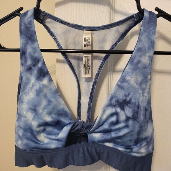 Tie-dye Blue Sports bra/ Swim top from "Pink" - Picture 1 of 2